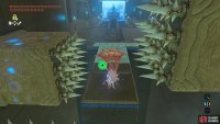Finally, glide to freedom! (Being careful not to touch the sideward spikes.