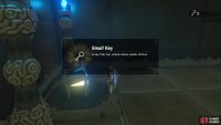 After obtaining the Small Key, leap down to the left.