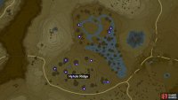 Endura Shroom locations at Hyrule Ridge.