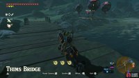 A well equipped Lizalfos is guarding Thims Bridge.