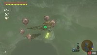 If you’re gliding from the top of the waterfall, you can just about reach the higher platform.