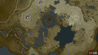 Hearty Truffle locations in the Lanayru region.