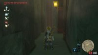While exploring the hideout, climb up this tall ladder.