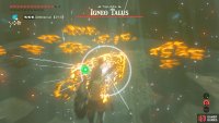 Glide towards the Talus and shoot an Ice Arrow.