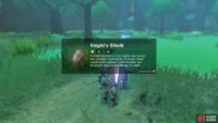 Inside is a shield you can use for parrying lasers.