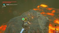 Stun the Lizalfos by shooting it in the head with an arrow.