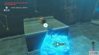 Towards the left, there’s a chest you can reach by creating an ice pillar nearby.