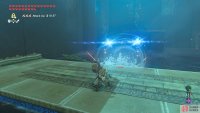 The force of the wind will send the scout into the water, killing it.