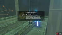 Inside is a Feathered Spear, which isn’t that important. So don’t fret if the chest falls into the abyss…
