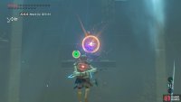 While gliding, shoot the Guardian’s eye to stun it.