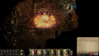Withdraw with most of your party and take the Fireball with your strongest character.