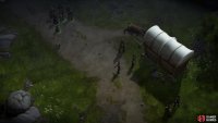 As you head south along the main road in Swamp Witch’s Hut, you’ll find some bandits beside a compromised cart.