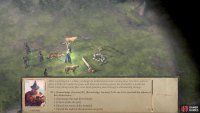 Search the campsite for clues to the hunters whereabouts