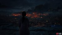 The scene of the war below