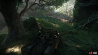 Cross the stone bridge