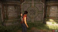 The bow and arrow door in the tower