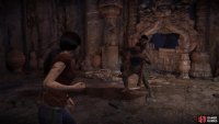 Press square to hit and circle to dodge