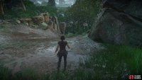 Take the muddy slopes down the path