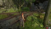 Pull the lever at the red sign to switch the tracks