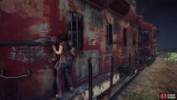 Make your way along the side of the train to the engine room