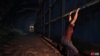 Traverse the side of the train once you’re thrown overboard