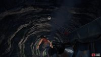 Rope swing back around to kick Asav to the ground