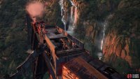 Sprint along the train to escape falling to your death