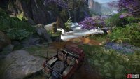 Use the mud-slope to jump to the platform