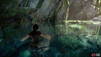 Look for this rock formation on the left 