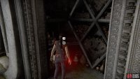 Pick up the treasure from the left cupboard