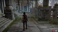 Follow along the stone shelves