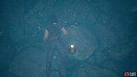Turn around and dive under the surface for the next treasure