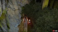 Venture around the other side for the treasure by the ledge