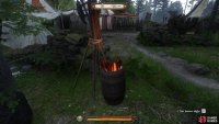 When you have dealt with guards and are sure no one else is nearby, burn the arrow reserves. 