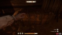 Once you have the keys you can open the chest beside the table to retrieve your things.