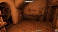 The stairs to the cellar can be found through the door to the left as you enter the storeroom.