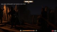 Once you reach the palisade where the bandits dispose of their waste, interact with the wall to jump it.