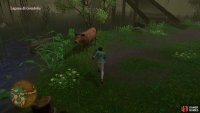 The cow will be right next to the cave