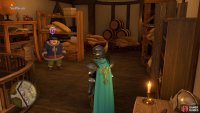 Head upstairs in the Item shop to find the quest giver