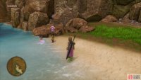 Search near the dock to find the quest giver