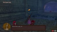 you can access this chest finally by heading south from the large room.