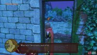 Head to the back of the ruins to the east to find stairs leading to this chest