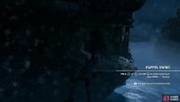 Rappel-swing to reach the door