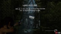 Pull down the blockage with a rope-pull