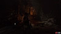 Dislodge the barricade on the statue