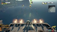Strike the bell when lit up to fire all cannons at once