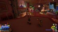 Stand on this display to snap the Lucky Emblem