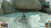on top of the statue’s shield.