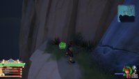 Drop back down the cliff to the left to find this chest