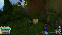 the map sits under an apple tree as you make your way up.